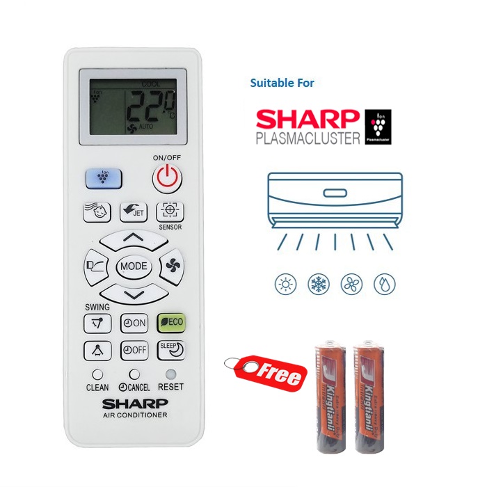 Buy Sharp Air Cond Remote Control for sharp aircond replacement 851/910
